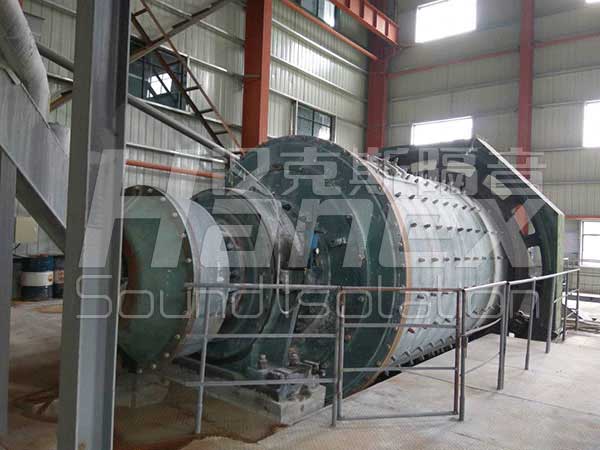 浙江紫晶礦業濕式球磨機噪聲治理案例照片1